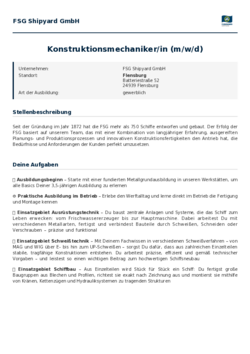 Pdf für Konstruktionsmechaniker/in (m/w/d)