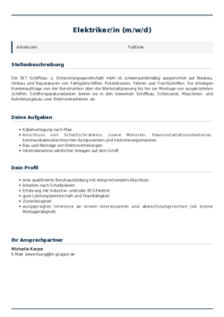 Pdf für Elektriker/in (m/w/d)