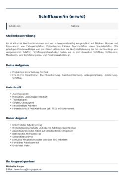 Pdf für Schiffbauer/in (m/w/d)
