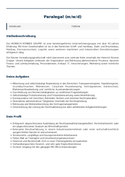 Pdf für Paralegal (m/w/d)