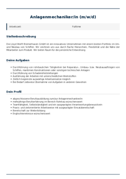 Pdf für Anlagenmechaniker/in (m/w/d)