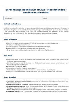 Pdf für Berechnungsingenieur/in (m/w/d) Maschinenbau / Sondermaschinenbau