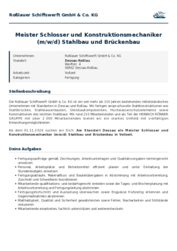Pdf für Meister Schlosser und Konstruktionsmechaniker (m/w/d) Stahlbau und Brückenbau 
