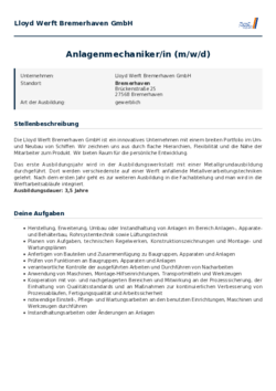 Pdf für Anlagenmechaniker/in (m/w/d)