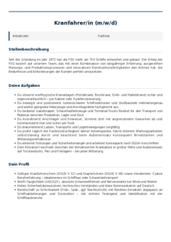 Pdf für Kranfahrer/in (m/w/d)