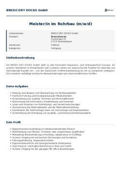 Pdf für Meister/in im Rohrbau (m/w/d)